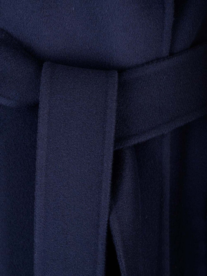 'S Max Mara Long Wrap Coat Coats - Blue | a51f3a5a0f9da385273d782eb4201029656a90dc