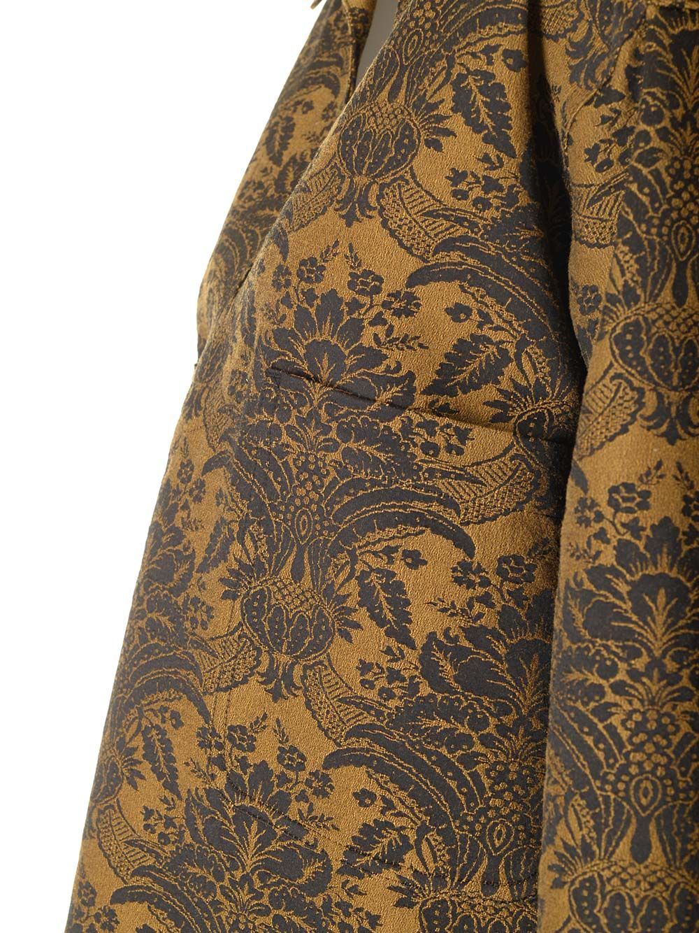 Max Mara Jacquard Wool Tunic Blouse Tops - Brown | 55713de1093692b20f69c99ff624813f2cfb1a3d