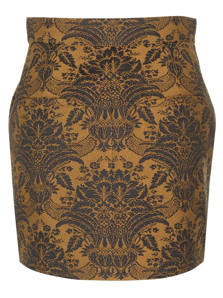 Max Mara Mini Skirt In Jacquard Wool Skirts - Multicolor | 310f0285cc9204fc26e1096afcc498cae1404f04
