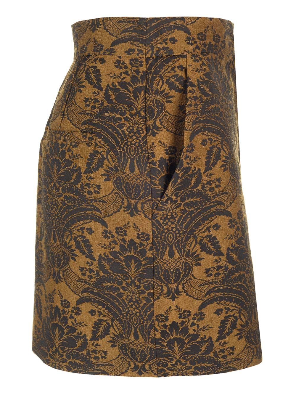 Max Mara Mini Skirt In Jacquard Wool Skirts - Multicolor | c45c6cb7b1f4b83a69cc57a563f11129e7c104c2