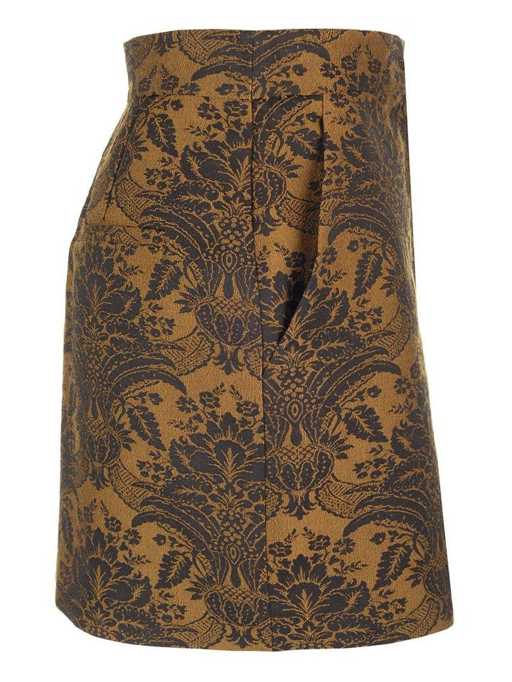 Max Mara Mini Skirt In Jacquard Wool Skirts - Multicolor | c45c6cb7b1f4b83a69cc57a563f11129e7c104c2
