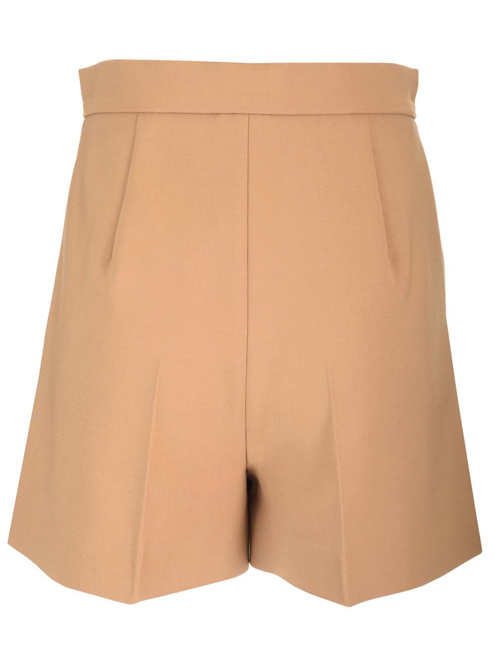 Max Mara Wool Canvas Shorts Trousers - Beige | f1b412fa15c0d9d9b4e5b1325f2ba52ed6580307