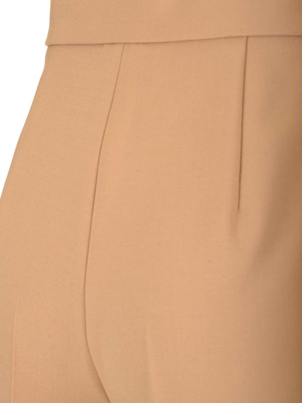 Max Mara Wool Canvas Shorts Trousers - Beige | 5b5b49be926c77f63af0ee538cb151e19b8ac416