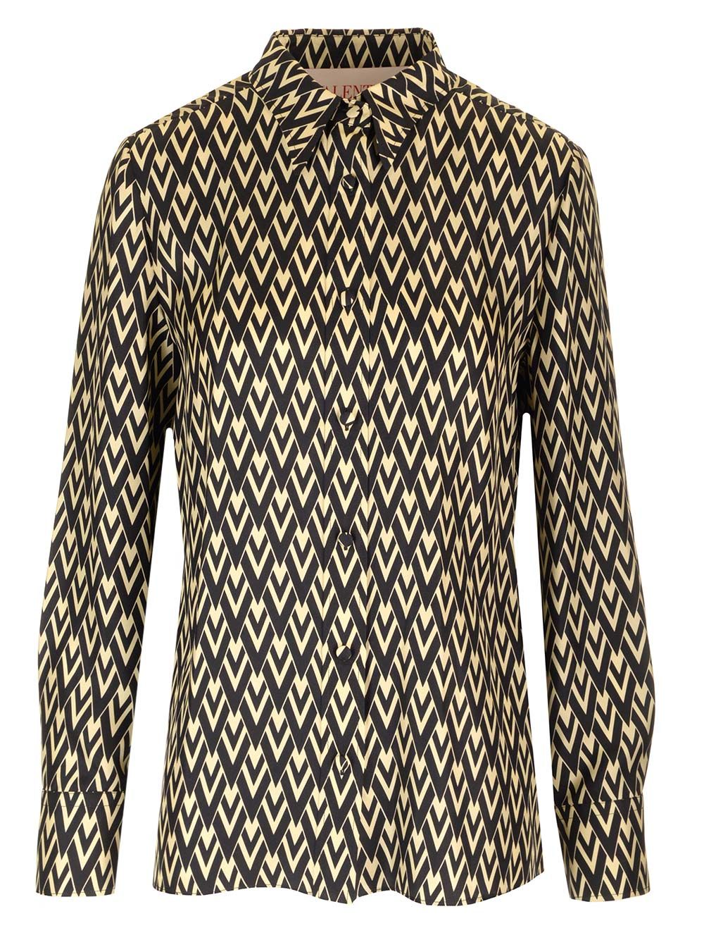 Valentino Garavani Toute La V Twill Shirt Shirts - Multicolor | c4ce6a854748df25bd5eb7a6f26b5430807f6312