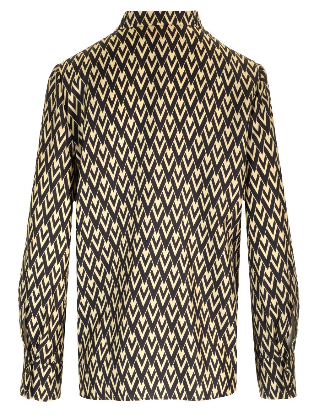Valentino Garavani Toute La V Twill Shirt Shirts - Multicolor | 6445c2e17a58986443b98b125b47330104ee25cd