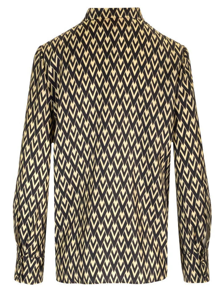 Valentino Garavani Toute La V Twill Shirt Shirts - Multicolor | 6445c2e17a58986443b98b125b47330104ee25cd