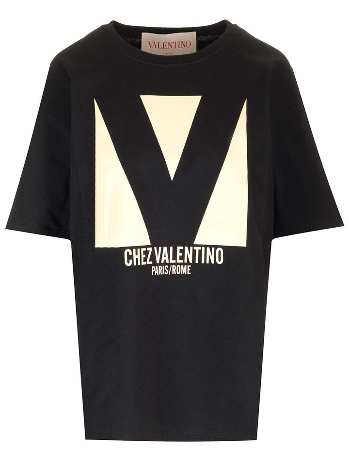 Valentino Garavani Chez Valentino T-Shirt - Black | ff7e0947ee820c2d2c496f80a4b3f2fd774329c3
