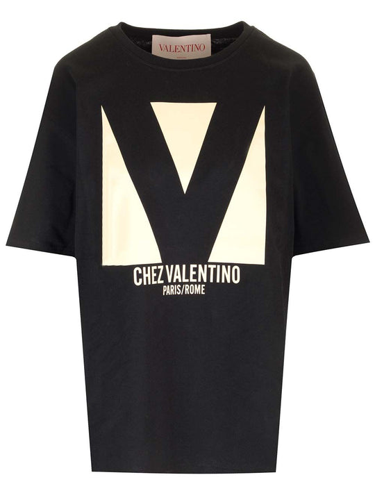 Chez Valentino T-Shirt Black