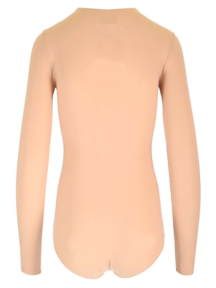 Maison Margiela Long Sleeved Bodysuit Tops - Rose | 1a04d2e29ffb8c93cd1fbec25dfc195720bdab74