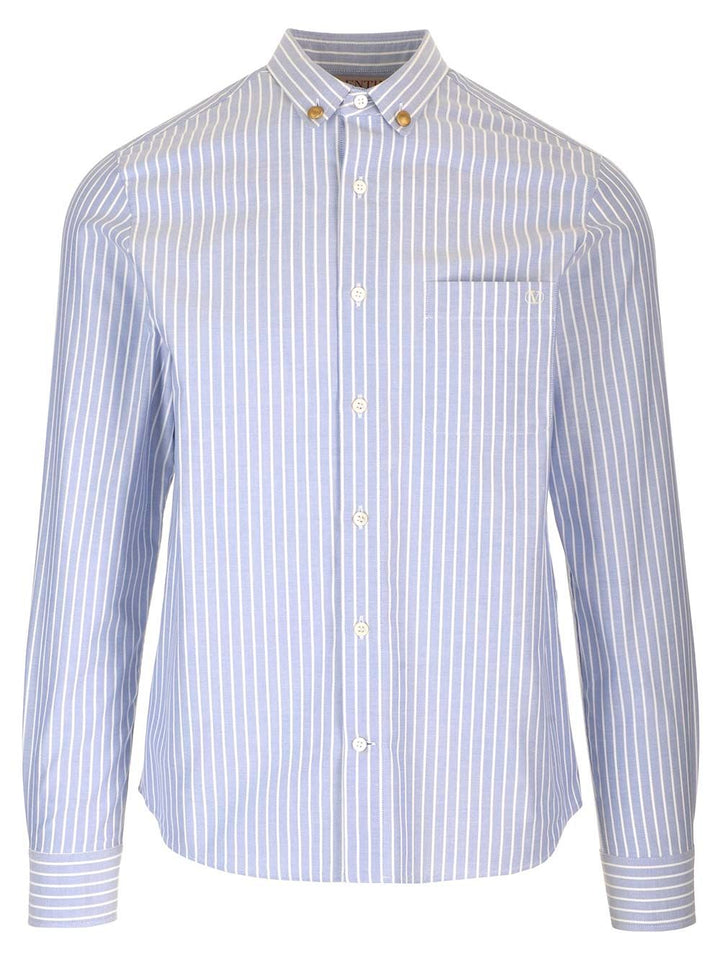 Valentino Garavani Oxford Shirt Shirts - Light blue | 6f27bce2c0113894d4dd3d87238fee89394829fa