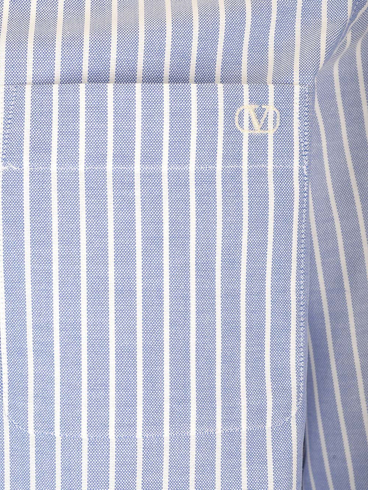 Valentino Garavani Oxford Shirt Shirts - Light blue | 65a2941707eb3cc303ef0e28f53da5e4d9bd4adf
