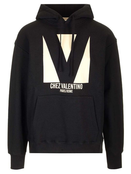 Chez Valentino Sweatshirts Black