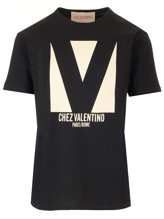 Chez Valentino T-Shirt Black