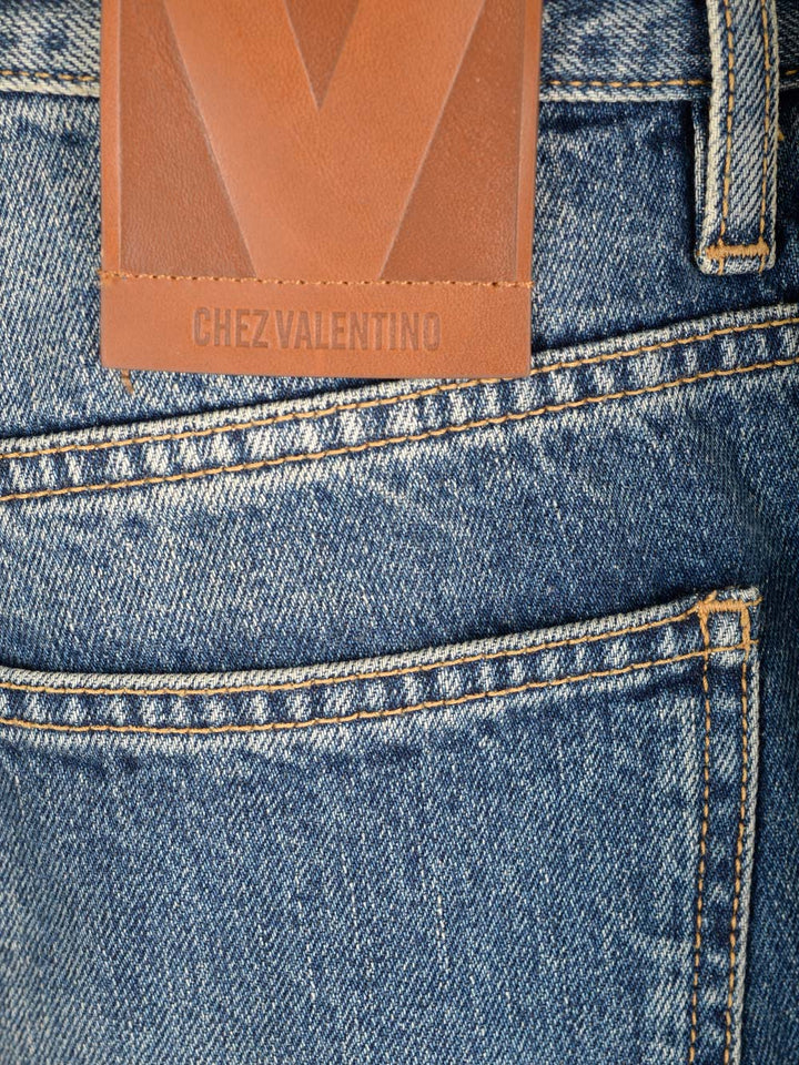 Valentino Garavani Stonewashed Denim Jeans - Blue | 402ba3a2c1a692182b69a835fc244c2e9bc08917