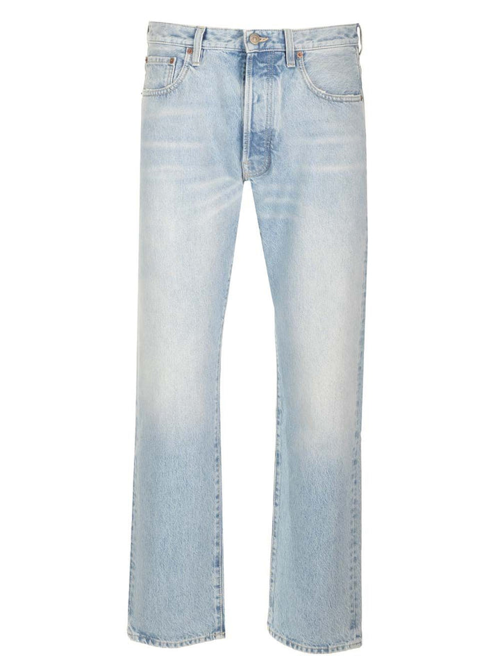 Valentino Garavani Stonewashed Denim Jeans - Light blue | 216b7739dd9dbbcae9e0a74cf81519fef7702c9d