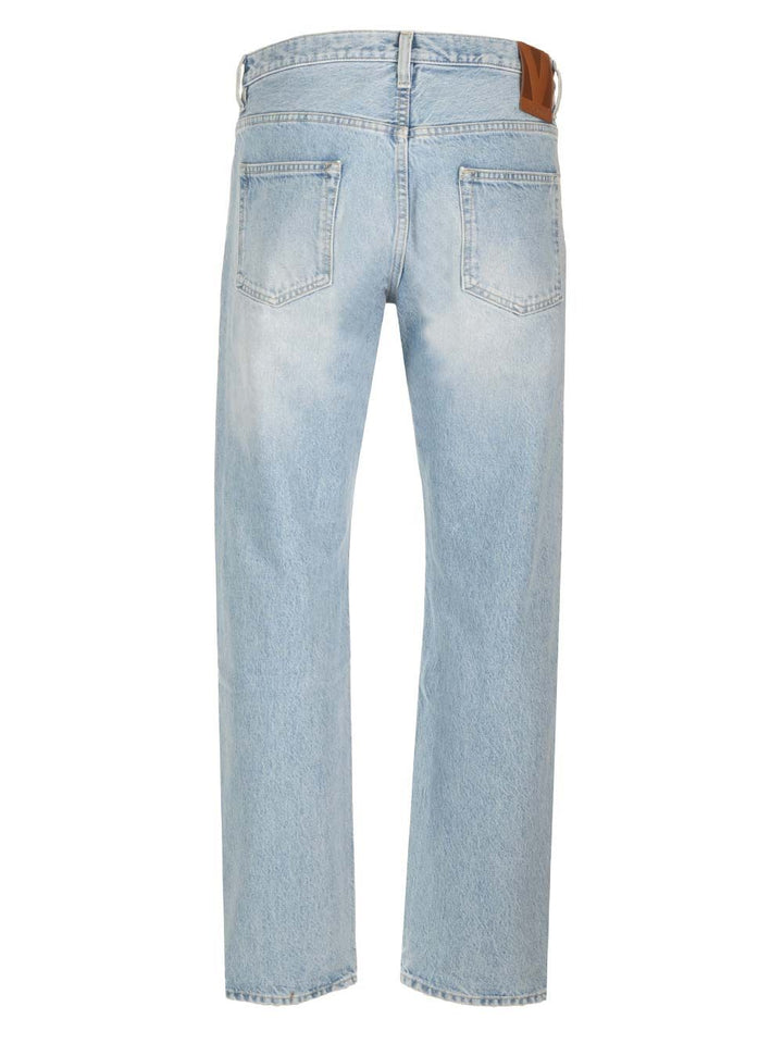 Valentino Garavani Stonewashed Denim Jeans - Light blue | 453ffe2080908570c6503baa58fdd5a61346cc7f