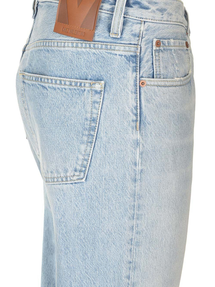 Valentino Garavani Stonewashed Denim Jeans - Light blue | 745303060498f7598e16ca4083eeba8625f7bb3f