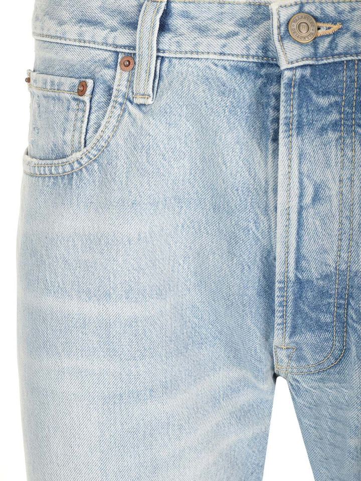 Valentino Garavani Stonewashed Denim Jeans - Light blue | 13536e8321e65760575b927a0a6c32d6689cfca8