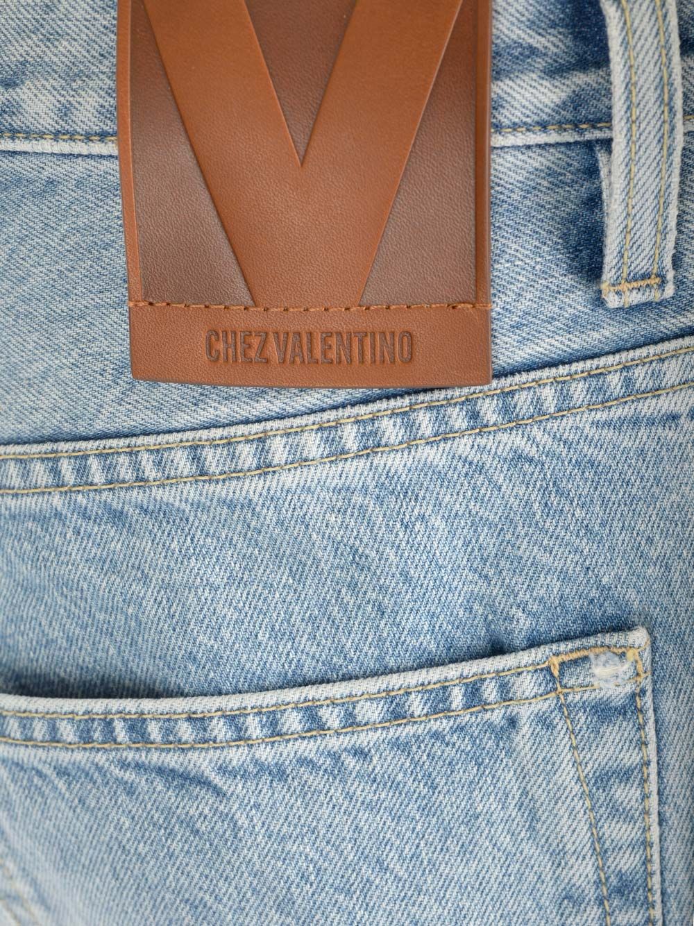 Valentino Garavani Stonewashed Denim Jeans - Light blue | da4a93e3a1f02f6373f20503704e19ab6e81c956