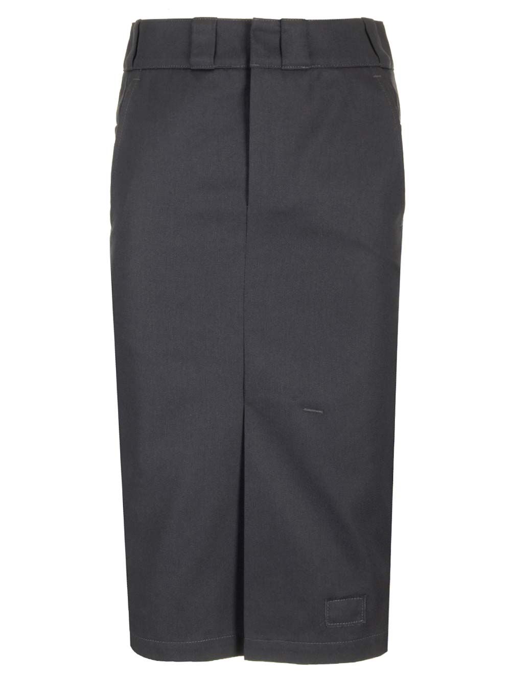 Maison Margiela Cotton Gabardine Midi Skirt Skirts - Grey | 118ee5427bba99832709716c2747cc6effa0e8a4