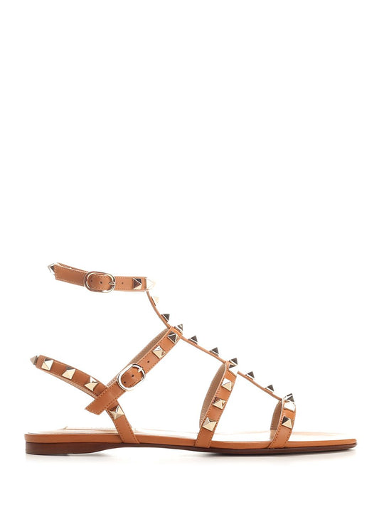 Rockstud Sandals Beige