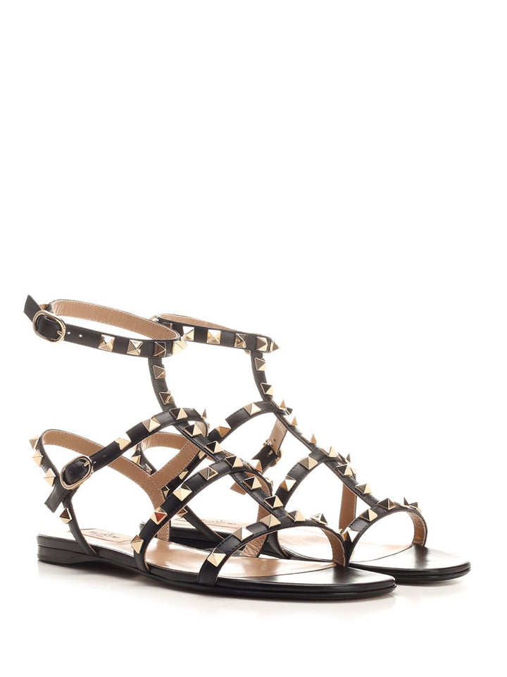 Valentino Garavani Rockstud Sandals - Black | 4a3a12956906bd8b979b829276de2762df3a785a