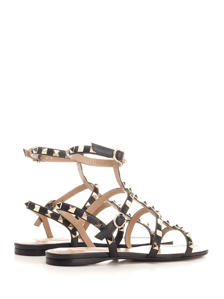 Valentino Garavani Rockstud Sandals - Black | a884bf195b04183a7775d65cca410dce96820aed