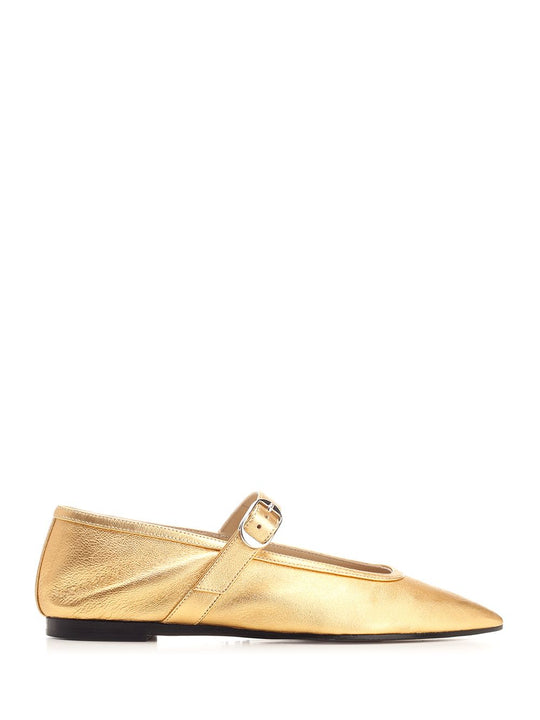 Ballet Mary Jane Scarpe Basse Gold