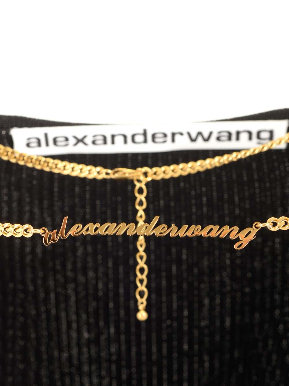 Alexander Wang Name Necklace Long Dress Dresses - Black | 037c4874c28473f61f6d3c48e29cb5a73a9a50ed