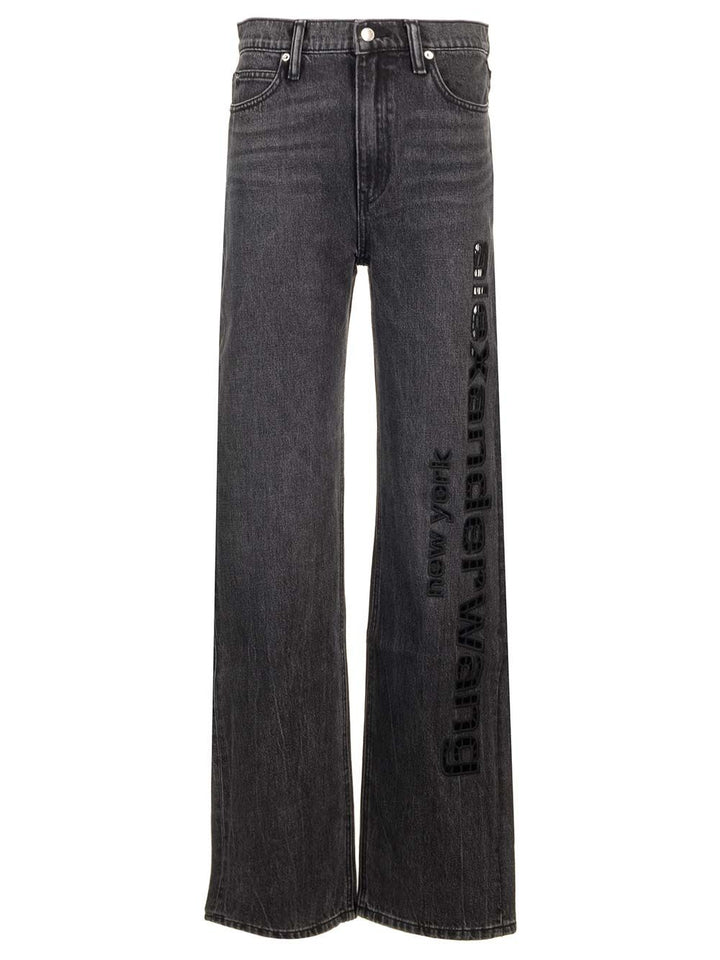 Alexander Wang Slouchy Fit Jeans Trousers - Grey | 66cf650c5b22cb0b4d45ab4094ab65468dfba06b
