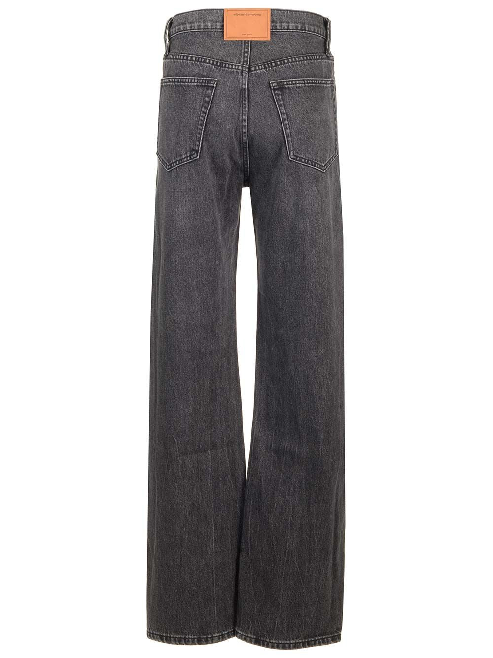 Alexander Wang Slouchy Fit Jeans Trousers - Grey | 58b0bf63f167fbf82a628b23ec13732501ef4536