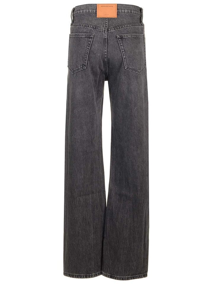 Alexander Wang Slouchy Fit Jeans Trousers - Grey | 58b0bf63f167fbf82a628b23ec13732501ef4536