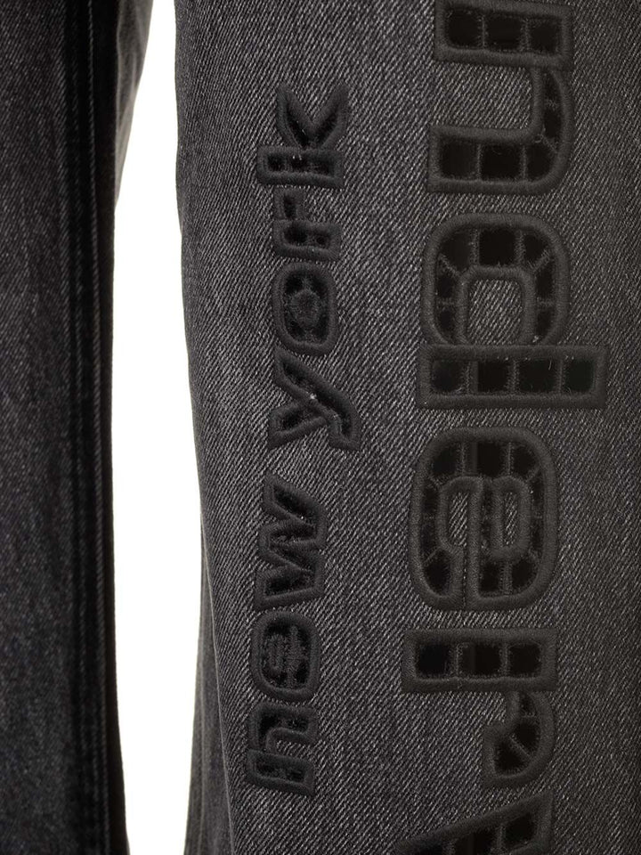 Alexander Wang Slouchy Fit Jeans Trousers - Grey | b24dc552ba639b112f63bcee2a6aff7c76c08540