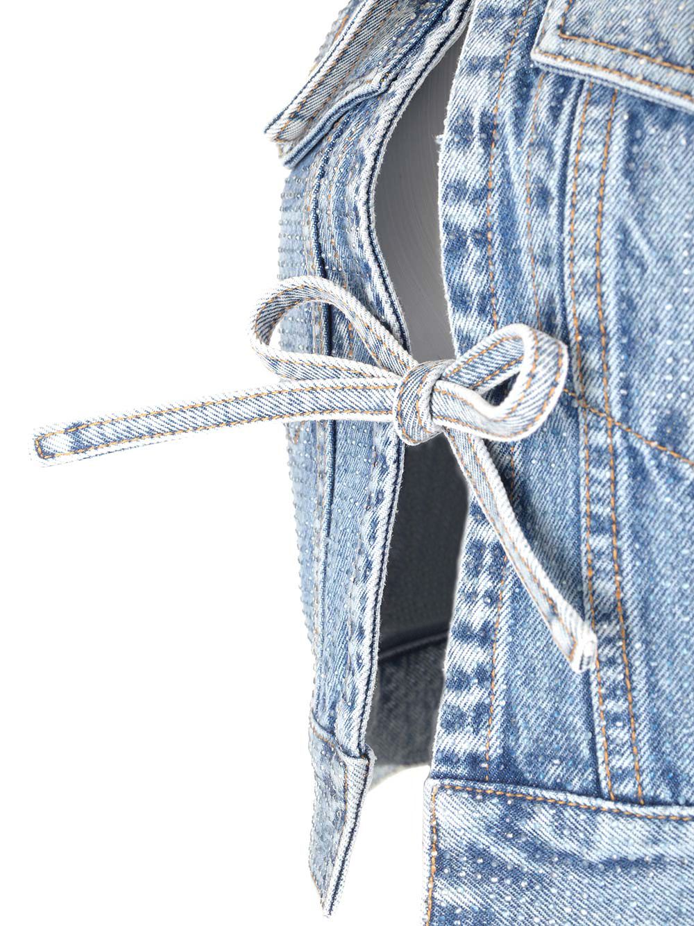 Alexander Wang Denim Vest Tops - Blue | 9d62e5c6baa10505830d17d8f1cb2804ddc02434