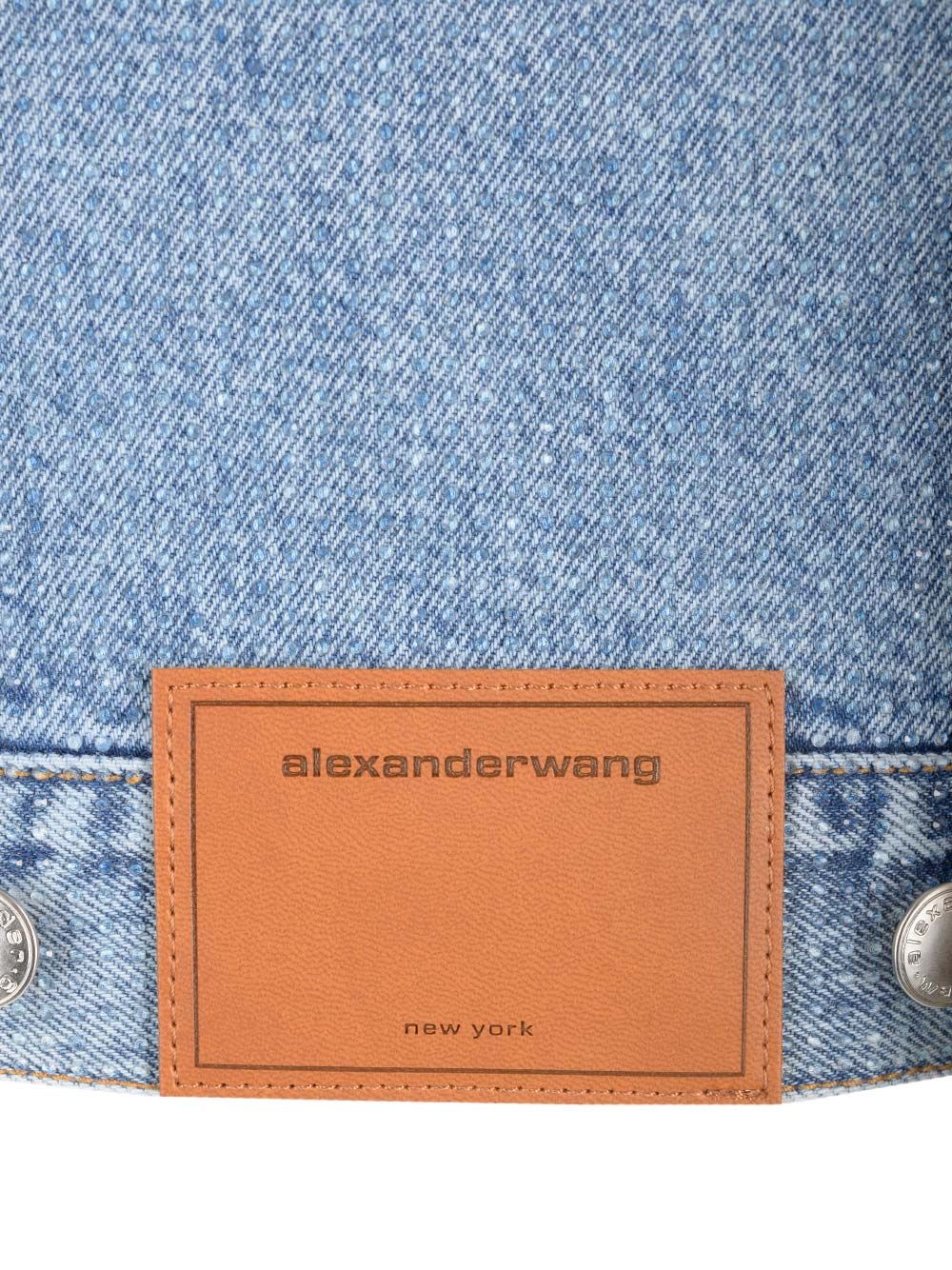 Alexander Wang Denim Vest Tops - Blue | 4b246f011b031734bb4162422b025594cb1bf539