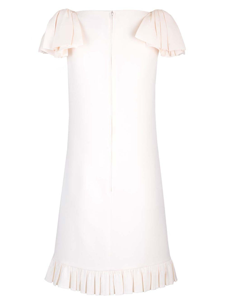 Valentino Garavani Crepe Couture Mini Dress Dresses - White | 31e1f55c2190a5d0eccdd21528cf43e60f1b42ea