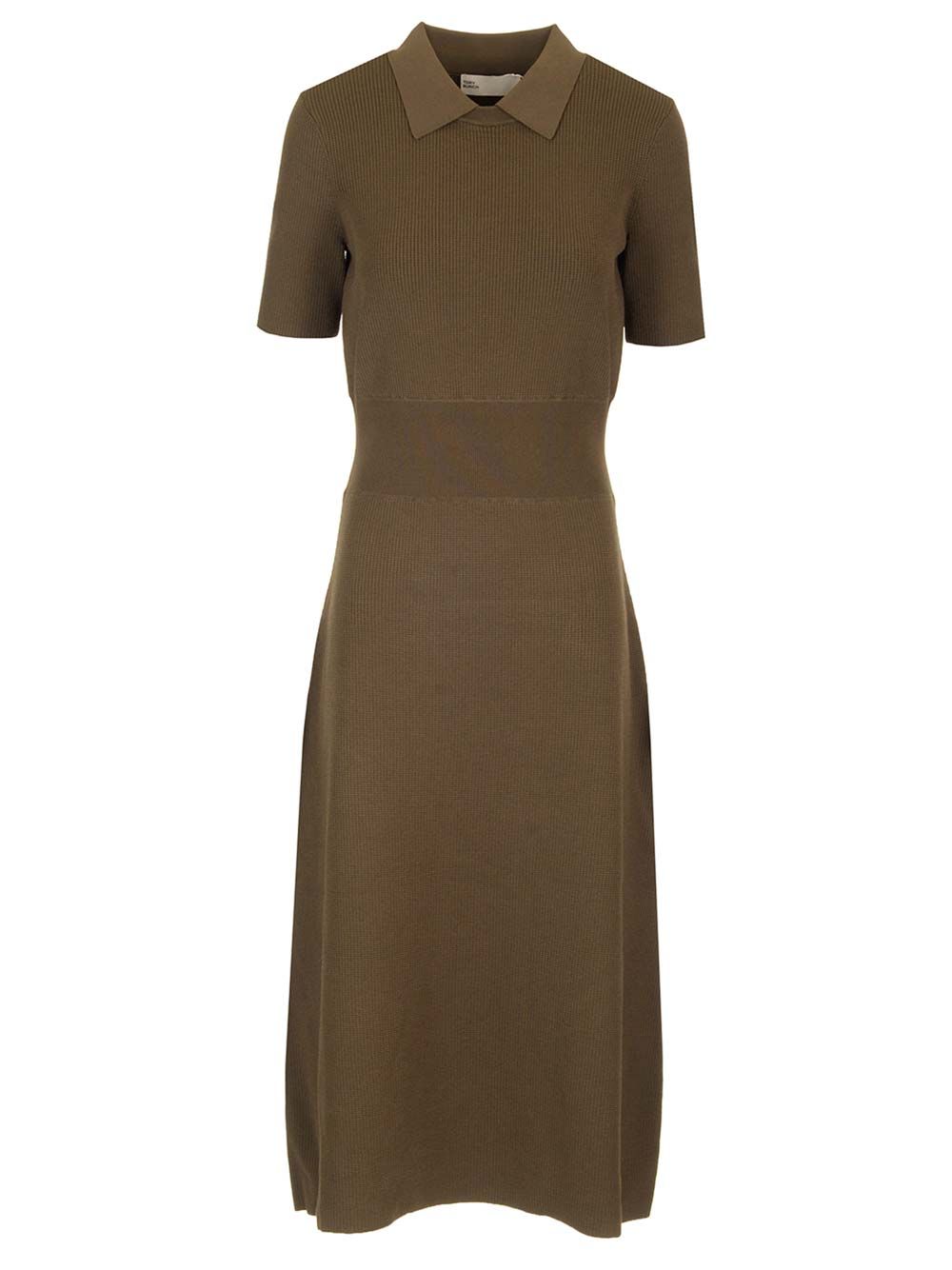 Tory Burch Viscose Knit Midi Dress Dresses - Green | af312e40787f7b7273c62c7cbf46dd8152ff8a47