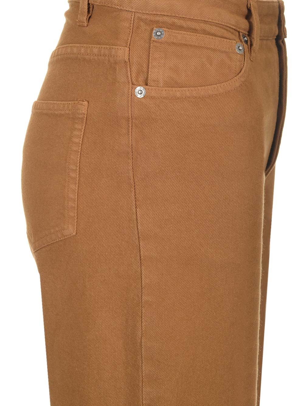A.P.C. Elisabeth Trousers - Brown | 22ce70decf0ff434ea6f4085c39d2536e96fa977