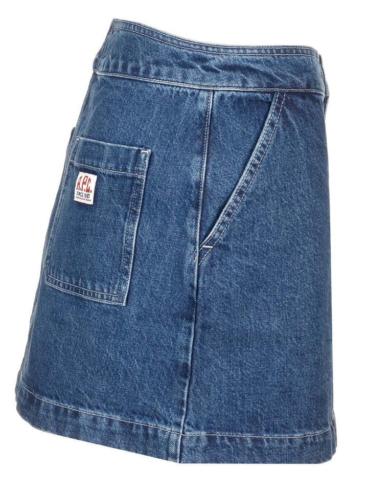 A.P.C. Christie Skirts - Blue | 6a64390e15002e2ba7ec6541e11d502517a95c37