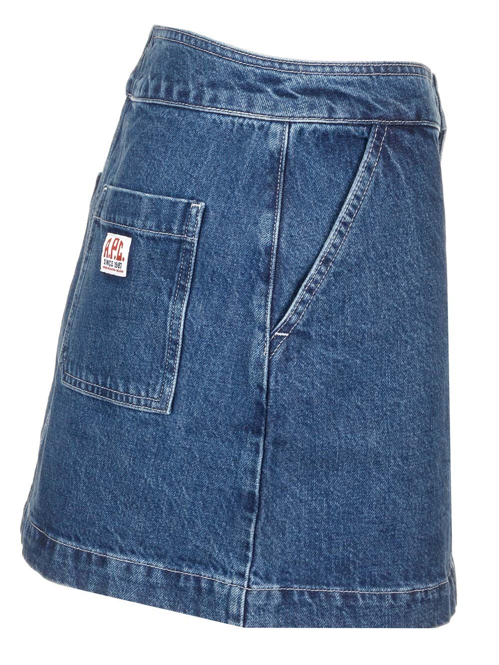 A.P.C. Christie Skirts - Blue | 6a64390e15002e2ba7ec6541e11d502517a95c37