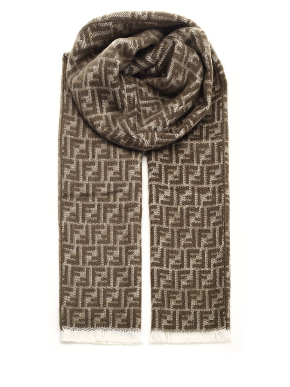 Fendi Wool Scarf Scarves And Foulards - Green | 3a84f6bdf98d01ab50a4d7287346ed257d1edac9