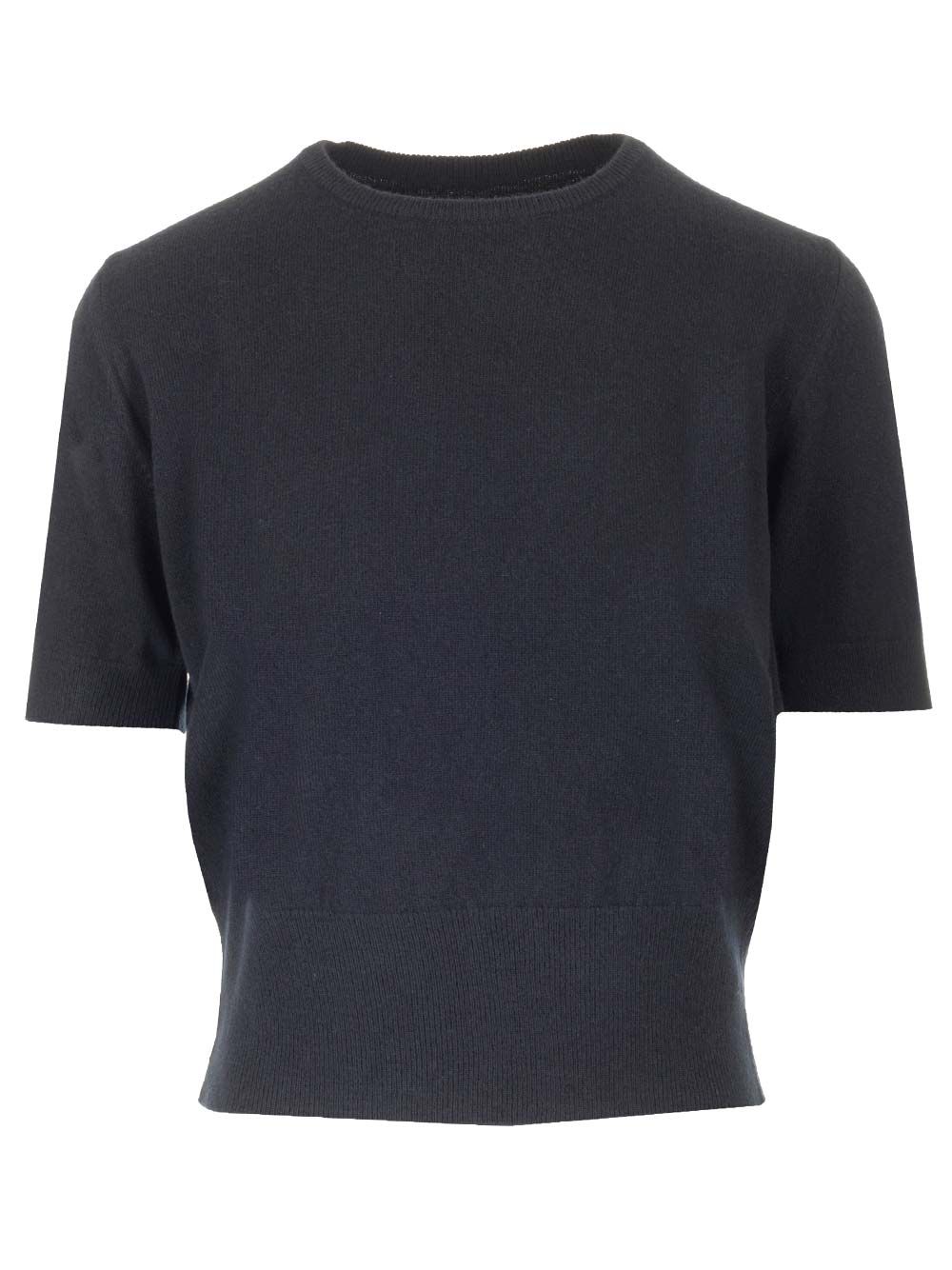 Maison Margiela Wool Knit Top Knitwear - Blue | 7c6f1ad2793eb3b33d848644b8a996aa0c882308