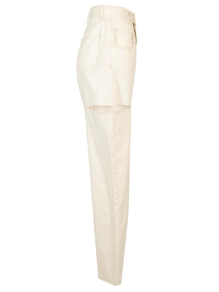 Maison Margiela Cut Out Jeans - White | b8f85237a5ce8f64642aaa3f682a934f09749f31