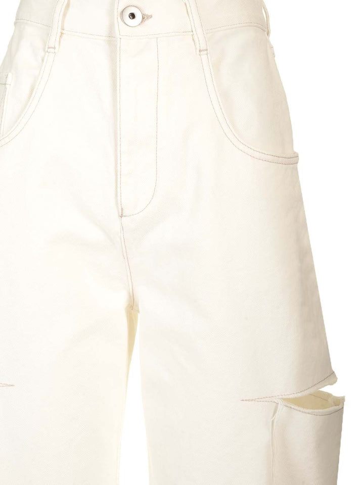 Maison Margiela Cut Out Jeans - White | fe14522c9a67d75d86e170a441a847db2f567953