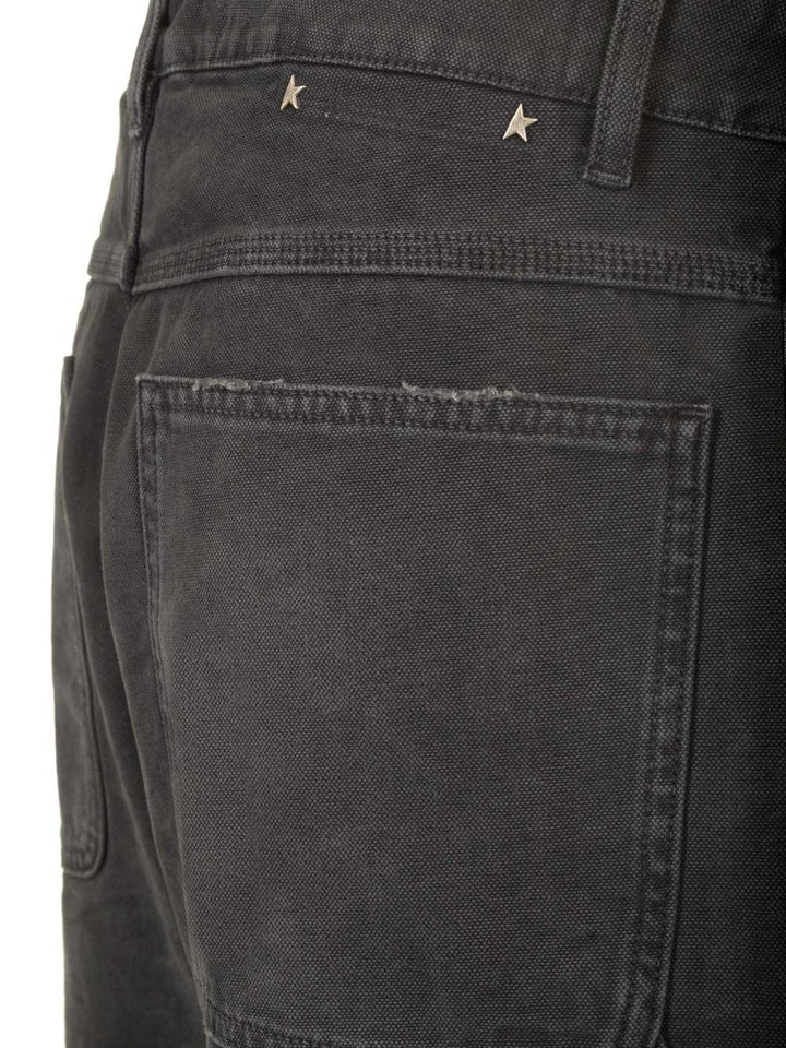 Golden Goose Deluxe Brand Distressed Cotton Jeans - Black | c25579d4c1cc5d5217636404a1d1d80a55e33a79