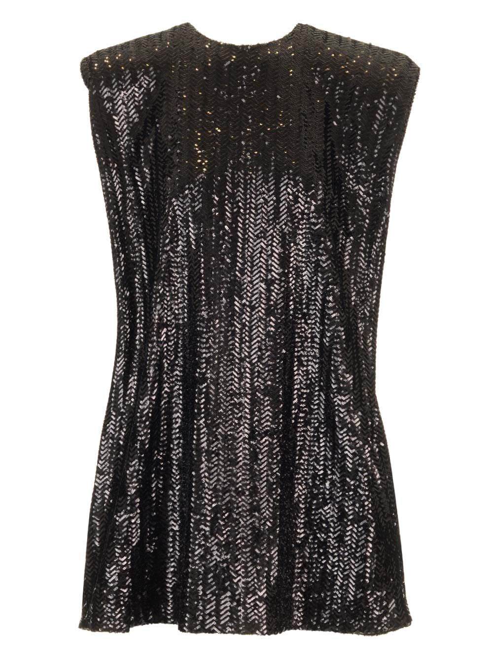 Golden Goose Deluxe Brand Full Sequins Short Dress Dresses - Black | 8e60c7b92e61e4839339412f8d62e4de378dcf64