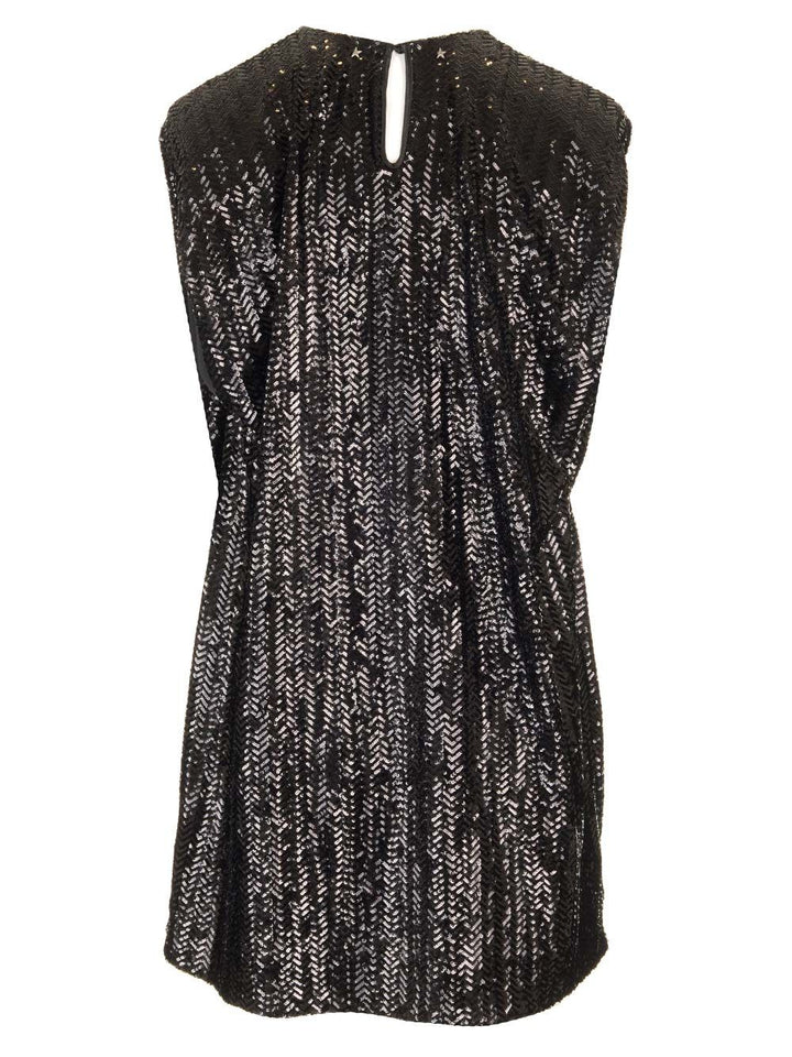 Golden Goose Deluxe Brand Full Sequins Short Dress Dresses - Black | ccdd970a83f9fd26702f06631bd3410bb8a4bf58