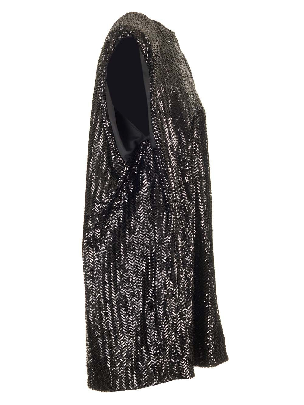 Golden Goose Deluxe Brand Full Sequins Short Dress Dresses - Black | 3e3f7e680fa1b55cef5f82e92667c57305674aaf