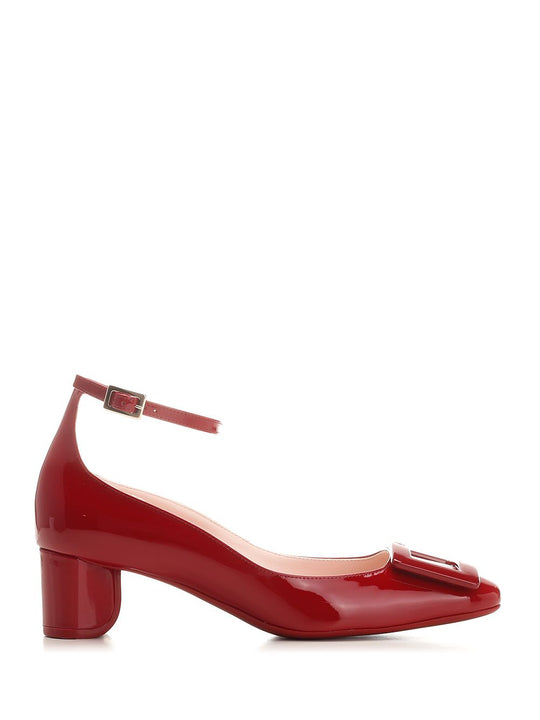 U Look Lacquered Ankle Strap Dec 45 Pumps Red