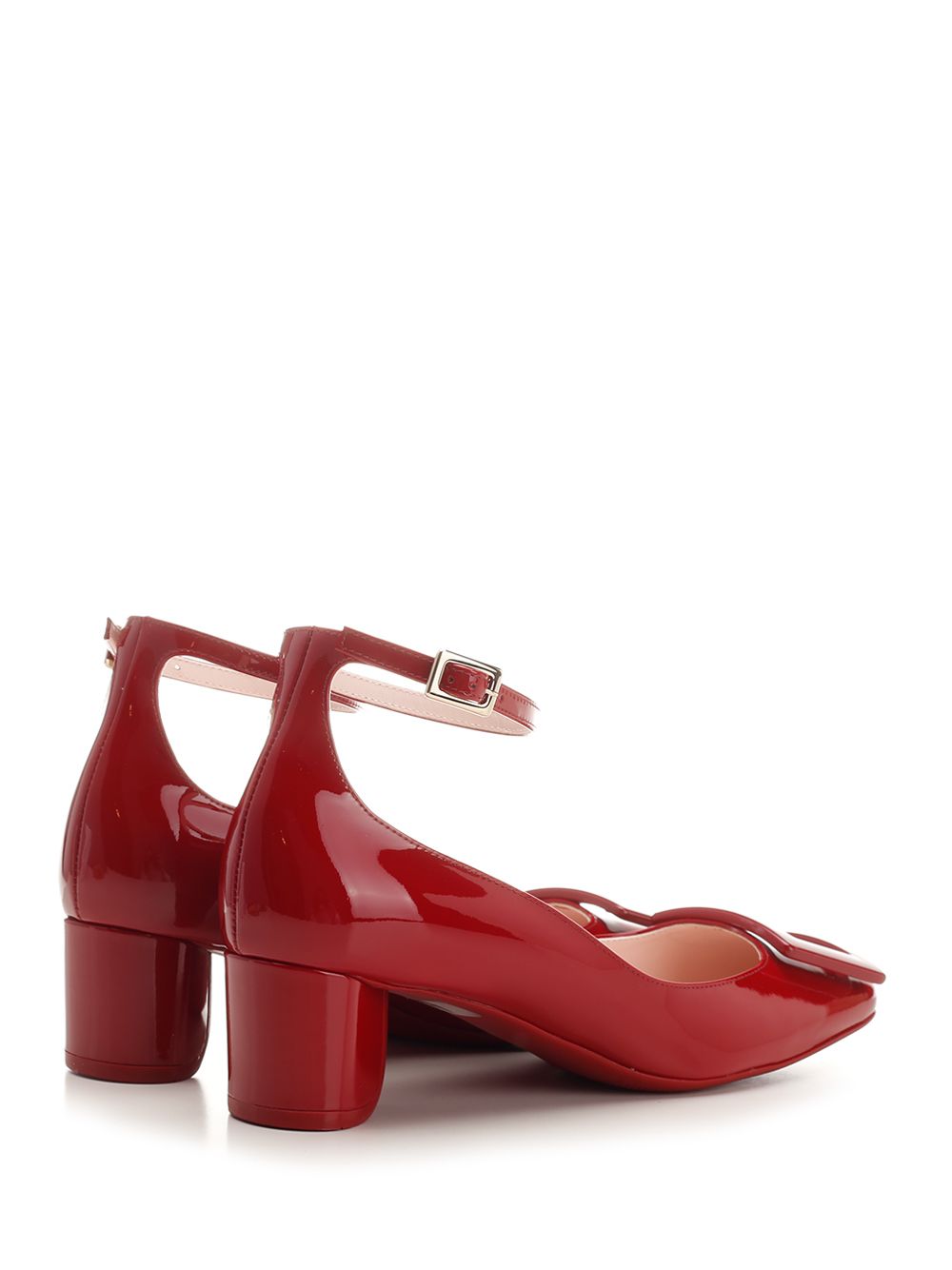 Roger Vivier U Look Lacquered Ankle Strap Dec 45 Pumps - Red | fd2b172e0ac0ce0e76ae4c2525fdab78caf06d34